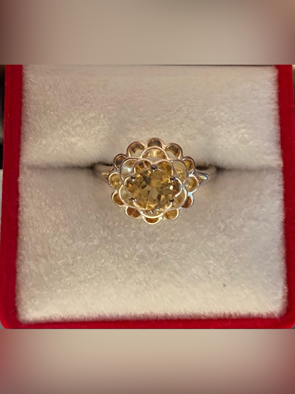 NEW AVON Chrysanthemum Sterling Silver ring size 6